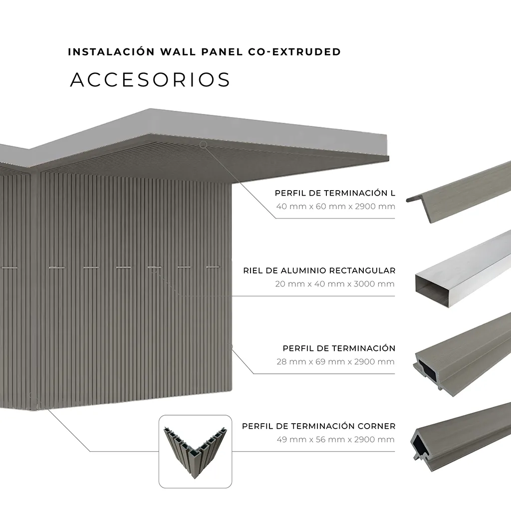 Revestimiento de Pared Exterior Wall Panel Light Grey - Image 6