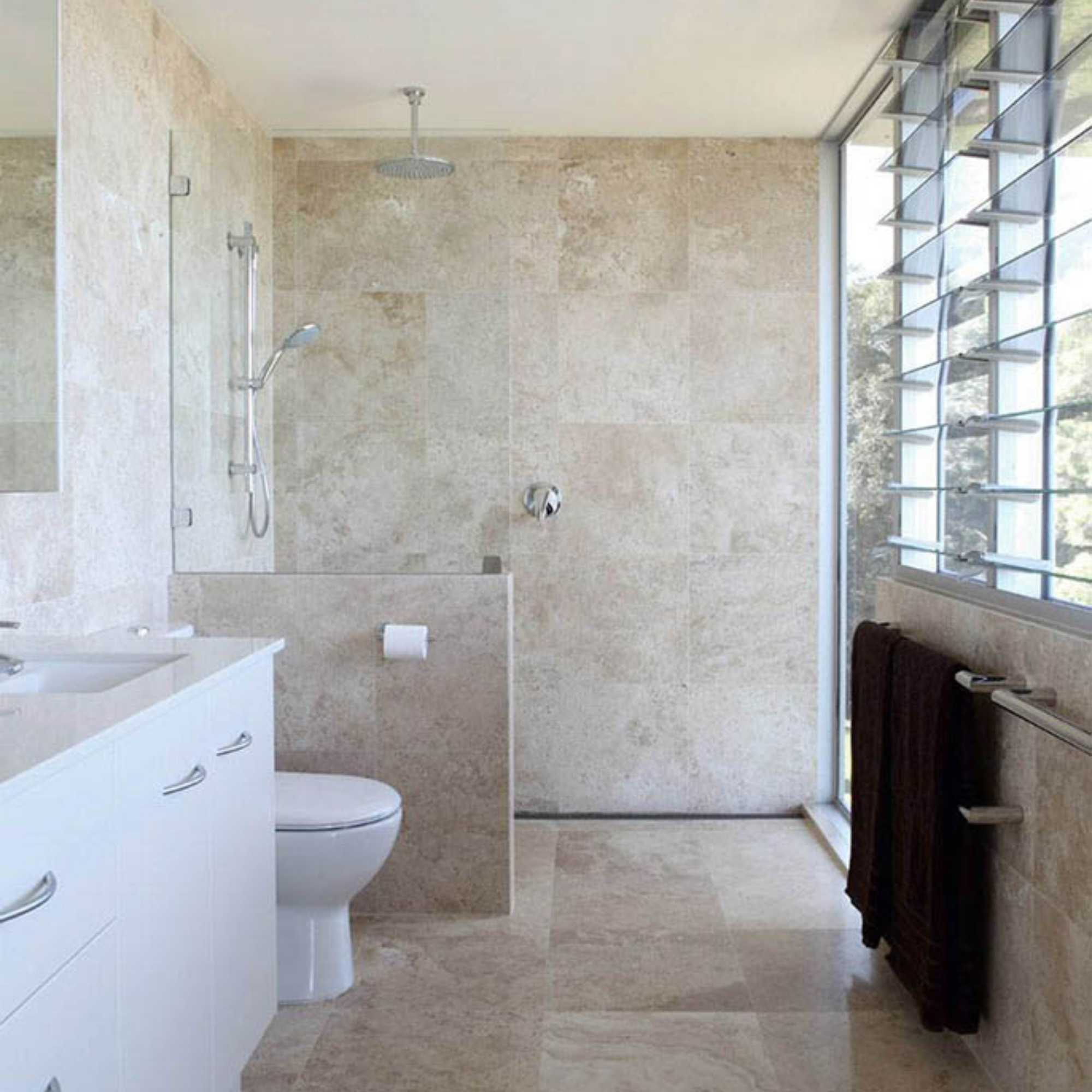 Mármol Travertino Taponado Pulido 61×40,5×1,5 cm - Image 2