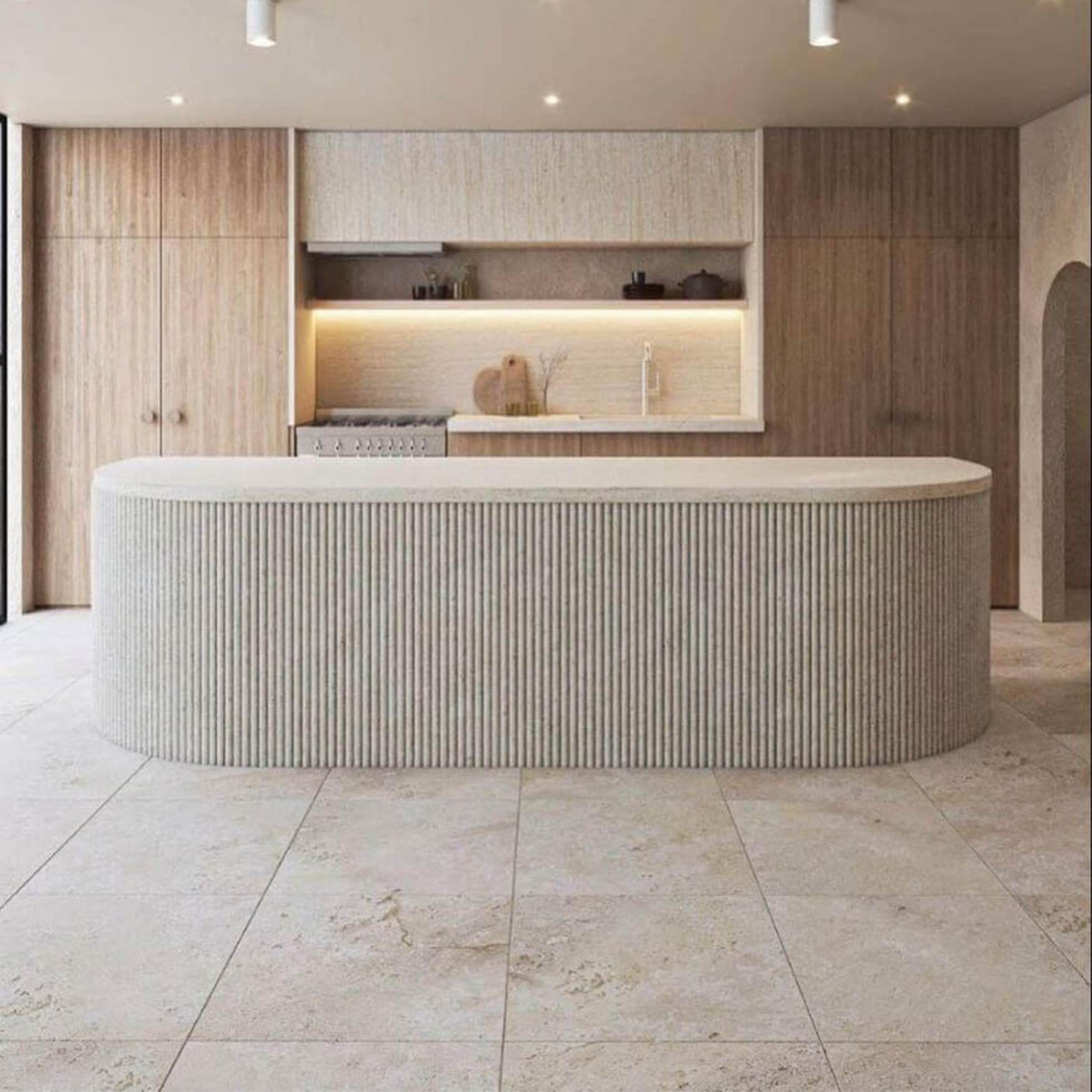 Mármol Travertino Taponado Pulido 61×40,5×1,5 cm - Image 7