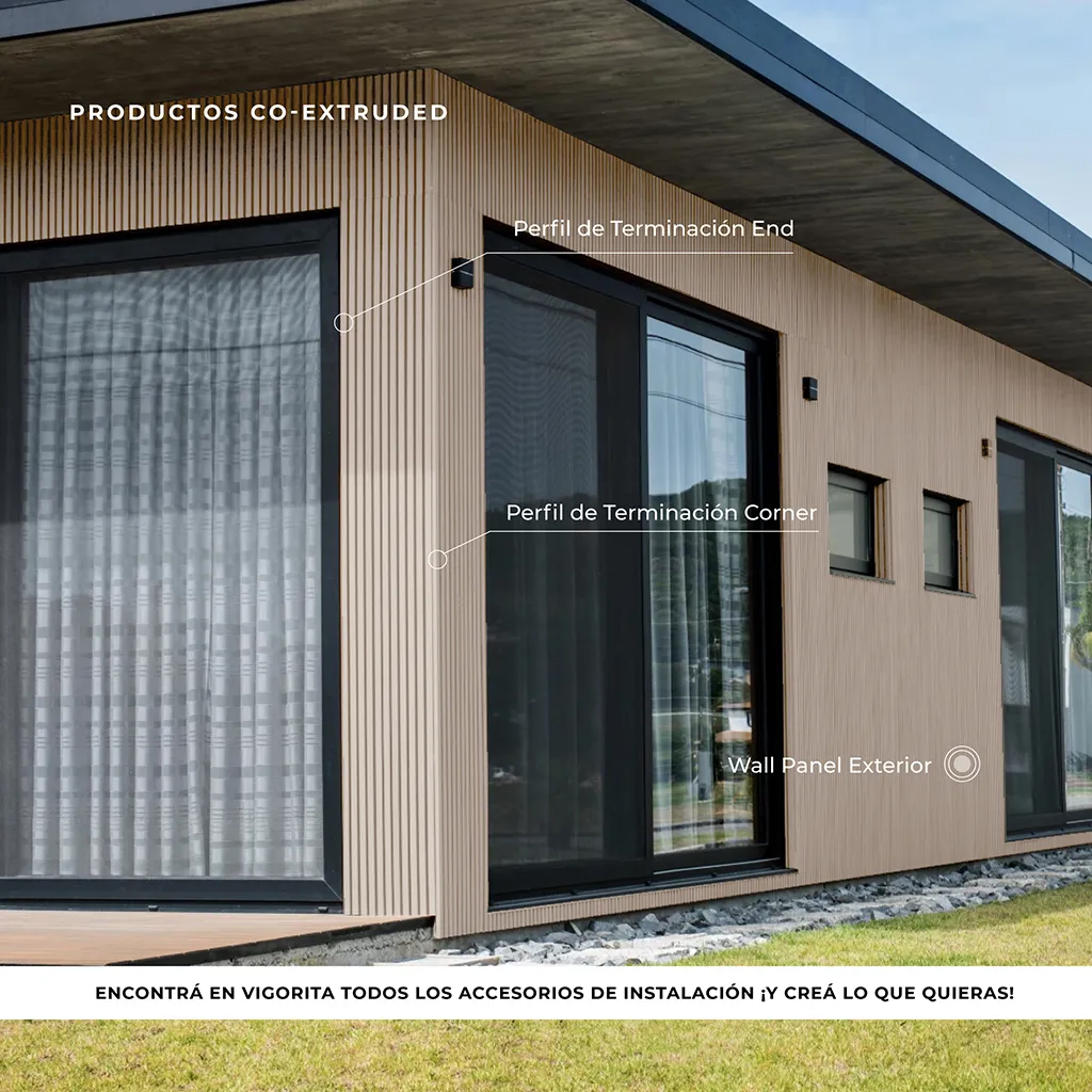 Revestimiento de Pared Wall Panel Exterior Co-Extruded - White Oak - Image 4