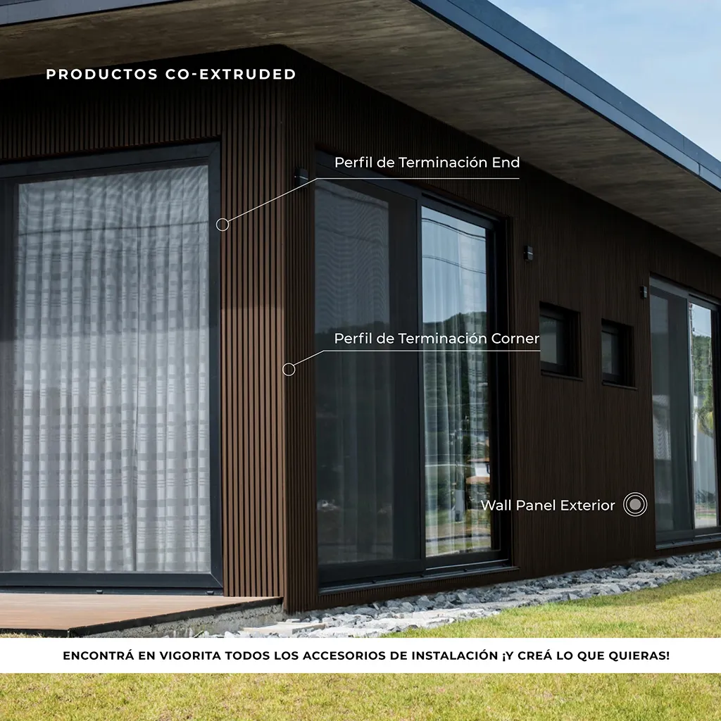 Revestimiento de Pared Wall Panel Exterior Co-Extruded - Ipe - Image 4