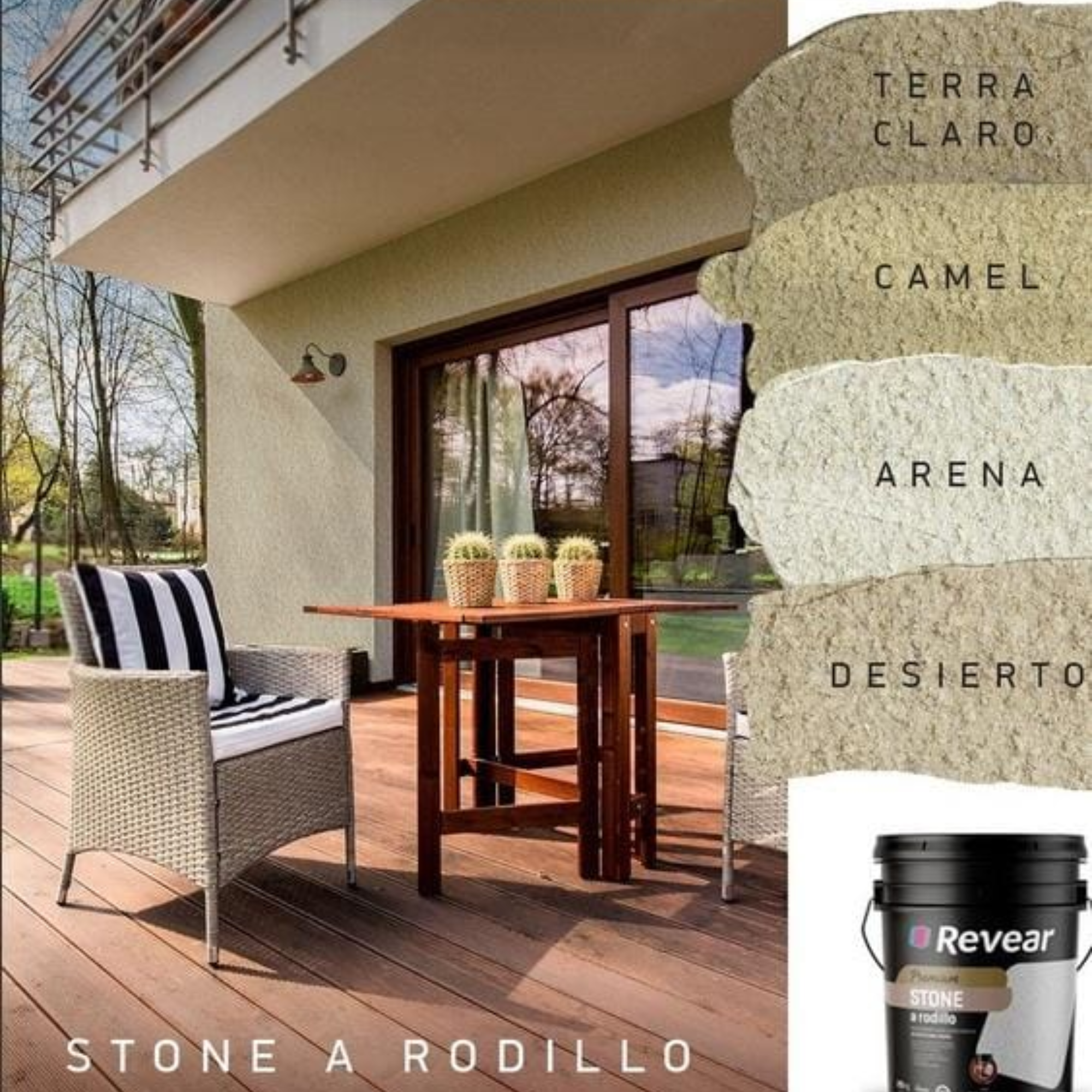 STONE a rodillo Revestimiento acrílico decorativo de efecto SÍMIL PIEDRA - Image 2