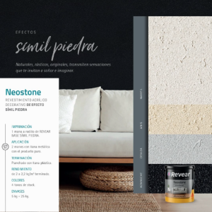 NEOSTONE Revestimiento acrílico decorativo de efecto SIMIL PIEDRA