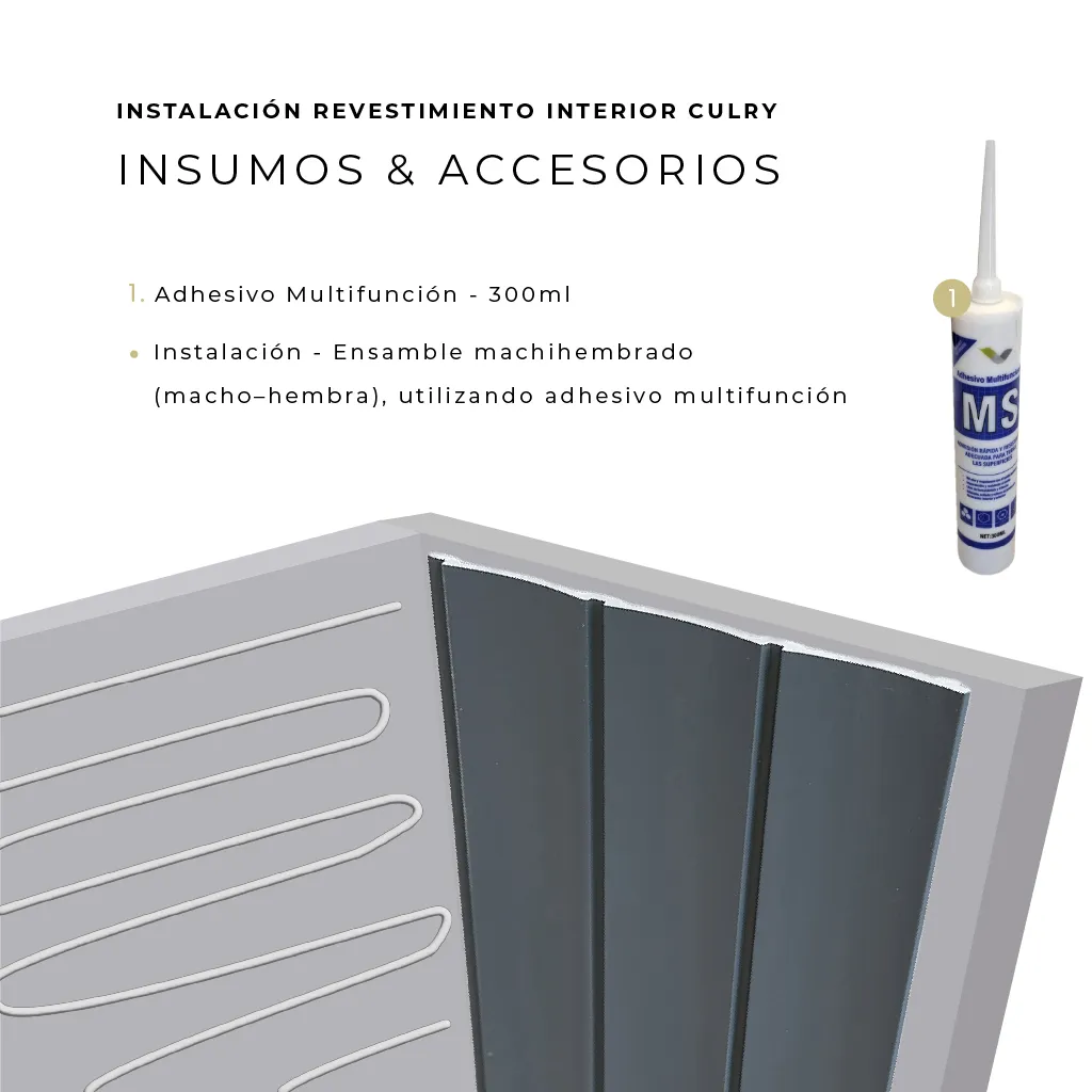 Revestimiento de Pared Interior Curly Dusty 25cm - Image 4