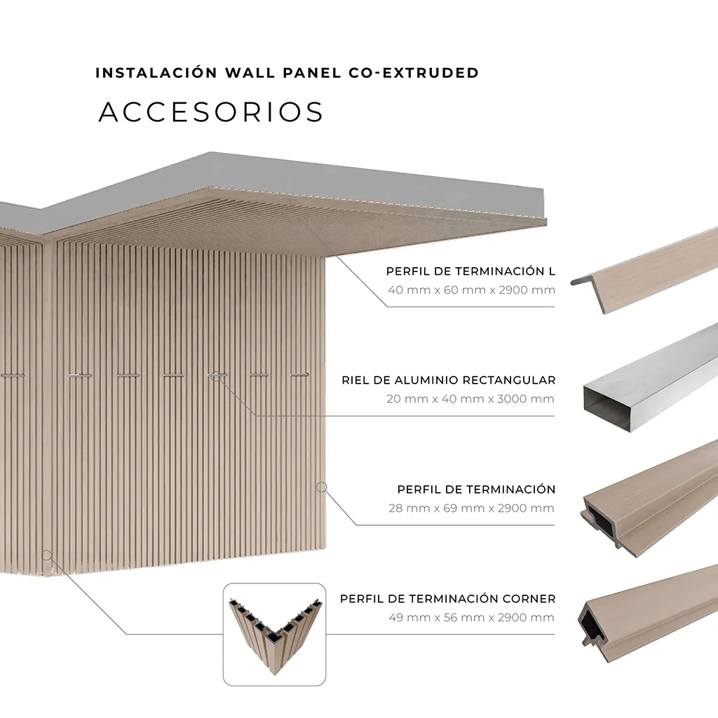 Revestimiento de Pared Wall Panel Exterior Co-Extruded - White Oak - Image 7