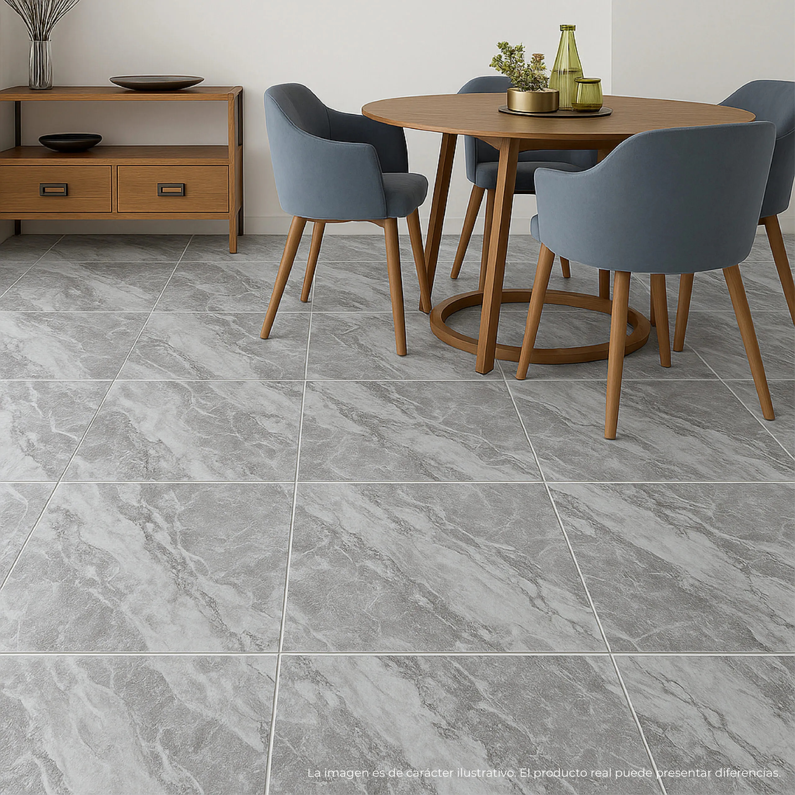 Piso Vinílico Autoadhesivo Grey Marble Matt 1,5mm - Imagen 2