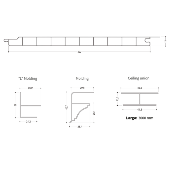 Revestimiento para Cielorraso PVC 0.20x 6.00m - Imagen 13
