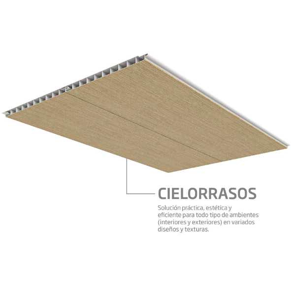 Revestimiento para Cielorraso PVC 0.20x 6.00m